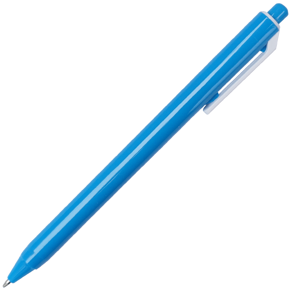 Pix cu mecanism de 1 MM, Aihao BP200, cu mina albastra, light blue, din plastic, 14.5 CM